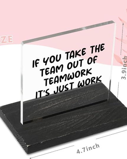 Inspirational Gifts for Employees, Motivational Quotes for Desk, Inspiration Work Gifts, Desk Coworker Gifts for Women Office Work Bestie Gifts for Women YTZ75 - LeafyLoom