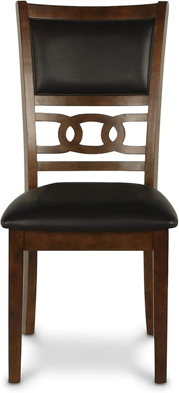 New Classic Furniture Gia Dining Chairs, Set of 2, Brown - LeafyLoom