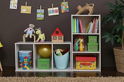 IRIS USA 3-Tier Modular Open Cubby Storage Shelf, Sturdy Storage Bookshelf Cabinet for Living Room Bedroom Guest Room Office Dorm Room Kids Room and Bathroom, White - LeafyLoom