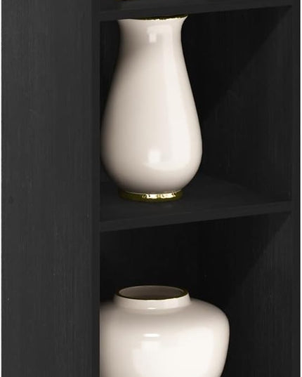 Furinno Luder Bookcase / Book / Storage, 4-Tier Cube, Blackwood - LeafyLoom