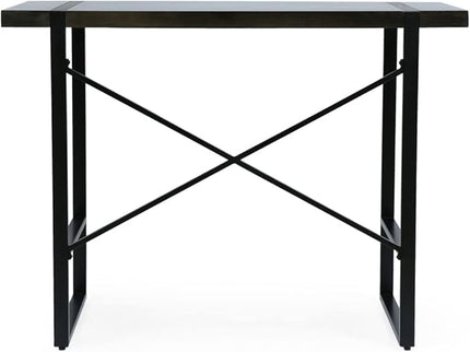 Christopher Knight Home Glentana Desk, Black + Brown - LeafyLoom