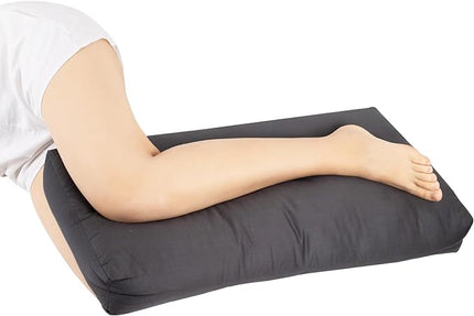 Knee Pillow for Side Sleepers, 5 Inch Height Between Leg & Under Knee Pillow for Back Sleepers - Leg Pillow with 1100G 7D High Suppot Alternative for Relieving Leg, Back, and Knee Pain-Grey - LeafyLoom