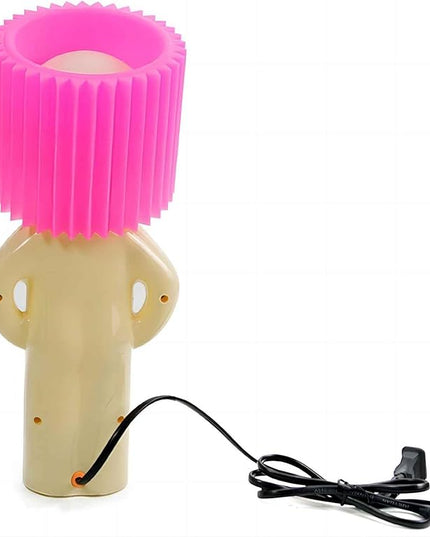Little Naughty boy Desk lamp,A Little Shy Desk lamp, Bedside Night Light,Naughty boy Mr.P a Little Shy Man Creative lamp,Home Decoration Beautiful Gift (Rose red) - LeafyLoom