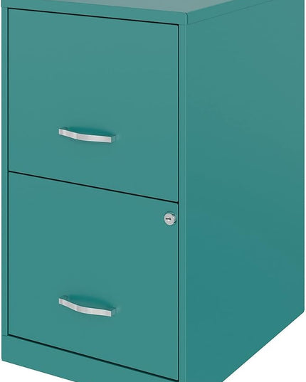 Lorell SOHO File Cabinet, Teal - LeafyLoom