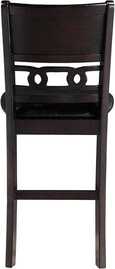 New Classic Furniture Gia Counter Chairs, Set of 2, Ebony - LeafyLoom