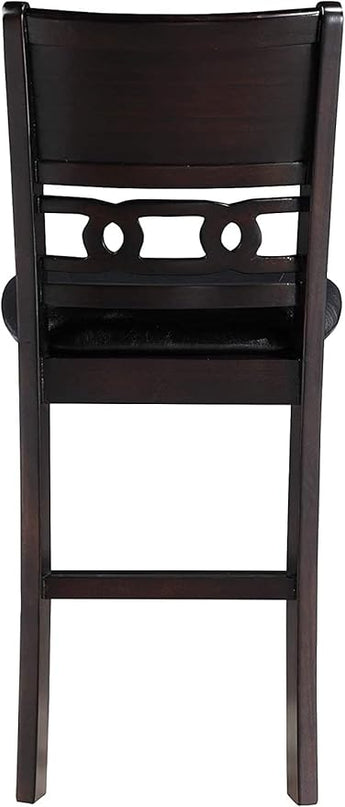 New Classic Furniture Gia Counter Chairs, Set of 2, Ebony - LeafyLoom