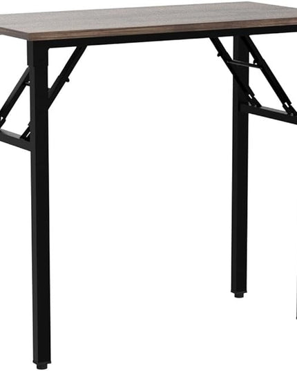 Need Small Desk 31 1/2" No Assembly Foldable Writing Table,Sturdy and Heavy Duty Folding Computer Desks for Small Space/Home Office/Dormitory AC5FB(80 * 40) - LeafyLoom