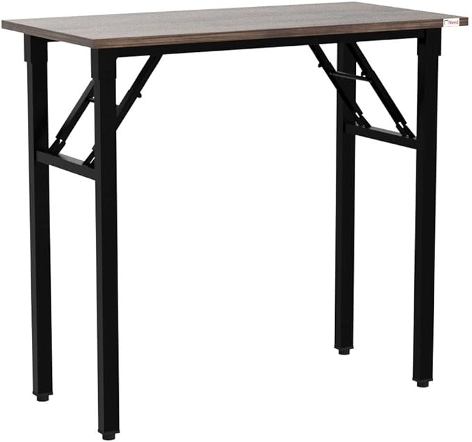 Need Small Desk 31 1/2" No Assembly Foldable Writing Table,Sturdy and Heavy Duty Folding Computer Desks for Small Space/Home Office/Dormitory AC5FB(80 * 40) - LeafyLoom