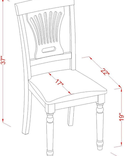 East West Furniture ANPL3-WHI-C 3 Piece Set for Small Spaces Contains a Round Table with Pedestal and 2 Linen Fabric Kitchen Dining Chairs, 36x36 Inch, Buttermilk & Cherry - LeafyLoom