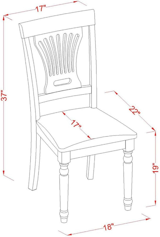 East West Furniture ANPL3-WHI-C 3 Piece Set for Small Spaces Contains a Round Table with Pedestal and 2 Linen Fabric Kitchen Dining Chairs, 36x36 Inch, Buttermilk & Cherry - LeafyLoom