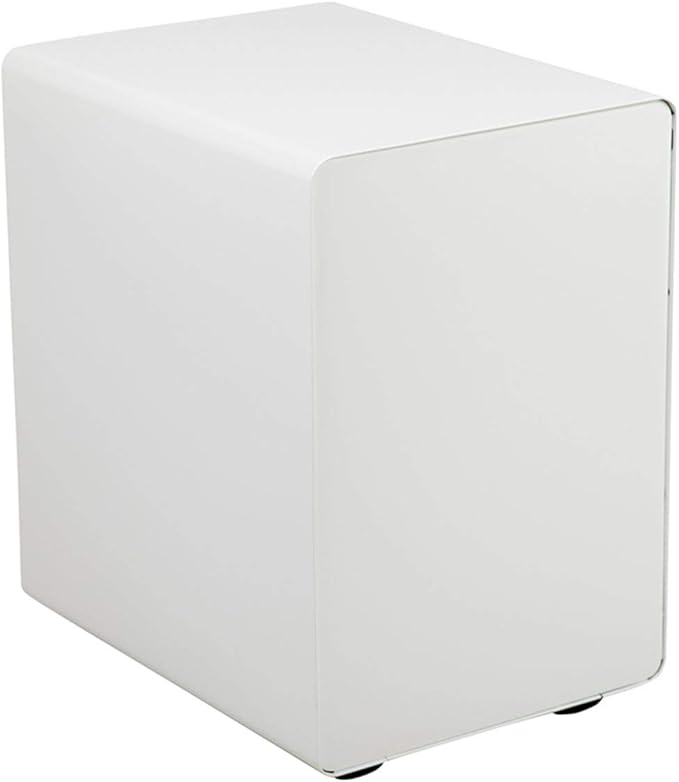 Flash Furniture Wren Ergonomic 3-Drawer Mobile Locking Filing Cabinet with Anti-Tilt Mechanism and Hanging Drawer for Legal & Letter Files, White - LeafyLoom