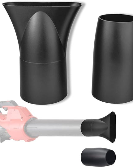 Leaf Blower Flat Nozzle and Flare Nozzle Tip Compatible with Milwaukee Leaf Blower 2724-20 2724-21, touchless Quick Drying, Cleaning and Other uses., Easy to Install and Remove.(Black) - LeafyLoom