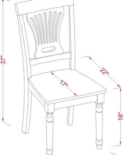 East West Furniture DLPL3-BCH-W Dublin 3 Piece Modern Set Contains a Round Wooden Table with Dropleaf and 2 Dining Room Chairs, 42x42 Inch - LeafyLoom