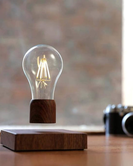 Magnetic Levitating Floating Wireless LED Light Bulb Desk Lamp for Unique Gifts, Room Night Light, Home Office Decor Tech Toys - LeafyLoom