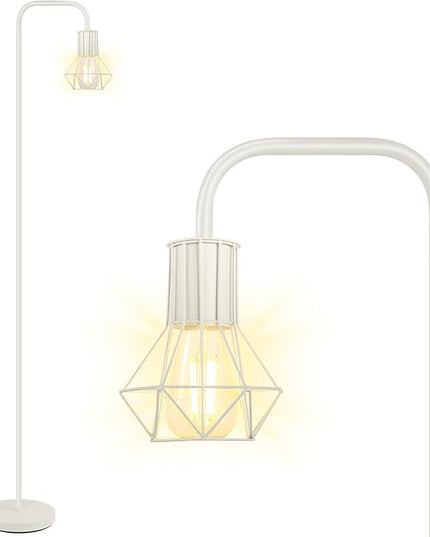 BoostArea Floor lamp,Industrial Floor Lamp,Standing Lamp with 6W LED Bulb,E26 Socket,On/Off Footswitch,Whole Metal,Modern Floor Lamp for Bedroom,Office, Living Room,Rustic,Vintage,Farmhouse - LeafyLoom