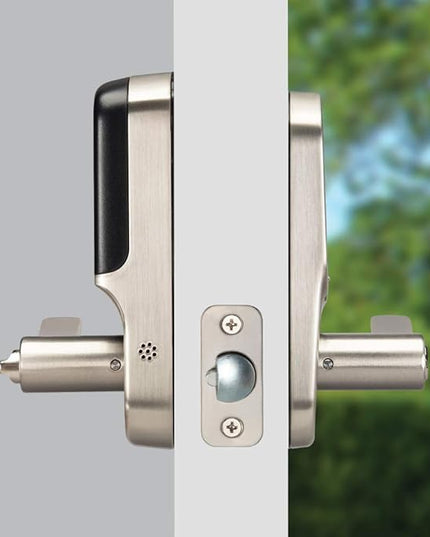 Yale Assure Lever Entry Door Lock with Wi-Fi Connected Touchscreen, Satin Nickel Smart Keypad Door Lock with Handle, Back-Up Key, and Z-Wave Compatibility, YRL226-ZW2-619 Yale