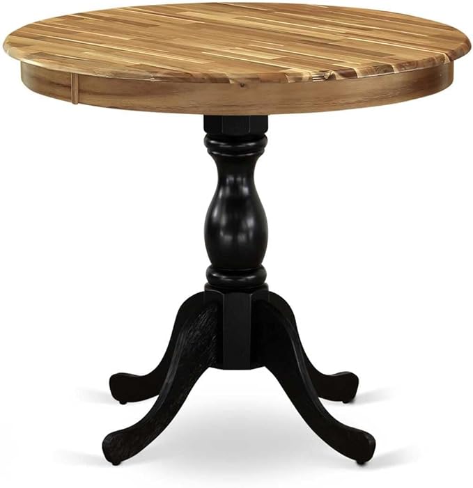 East West Furniture Dining Table, 36x36 Inch, AMT-ANB-TP - LeafyLoom