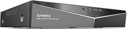 SANNCE 1080P 16 Channel CCTV DVR (NO Hard Drive), H.264+ Hybrid 5-in-1 Security Camera Recorder, Supports 2MP TVI AHD CVI CVBS Analog IP Surveillance Cameras, Remote Access, Motion Alert SANNCE