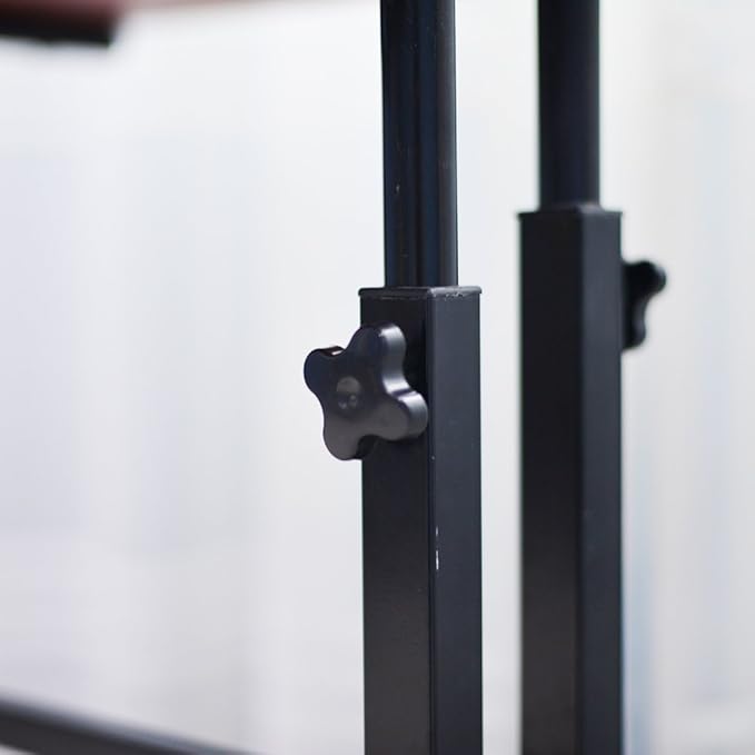 soges Mobile Standing Desk Adjustable Height, Roling Sit-Stand Desk, Small Standing Computer Desk Workstation on Wheels, Sit Stand Up Desk for Home Office, Black - LeafyLoom