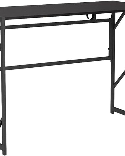 Elephance Folding Desk Writing Computer Desk for Home Office, No-Assembly Study Office Desk Foldable Table for Small Spaces - LeafyLoom