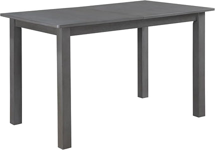 NicBex 29.5Inch Rectangular Expandable Dining Table,Modern Minimalist Kitchen Table with Grey Ceramic Tabletop for 2 to 4,Dining Room Table for Kitchen,Small Space and Living Room,Space-Saving,Gray - LeafyLoom