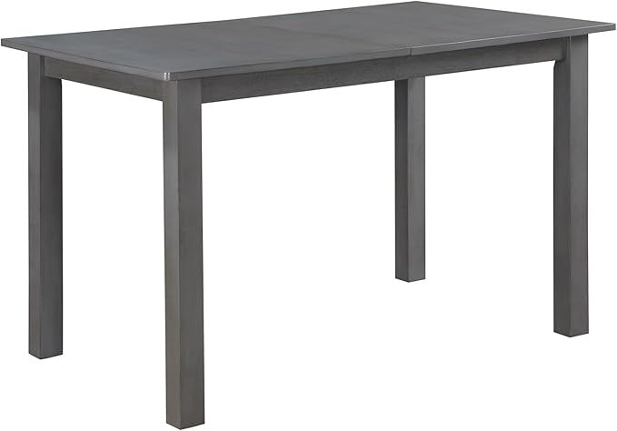 NicBex 29.5Inch Rectangular Expandable Dining Table,Modern Minimalist Kitchen Table with Grey Ceramic Tabletop for 2 to 4,Dining Room Table for Kitchen,Small Space and Living Room,Space-Saving,Gray - LeafyLoom