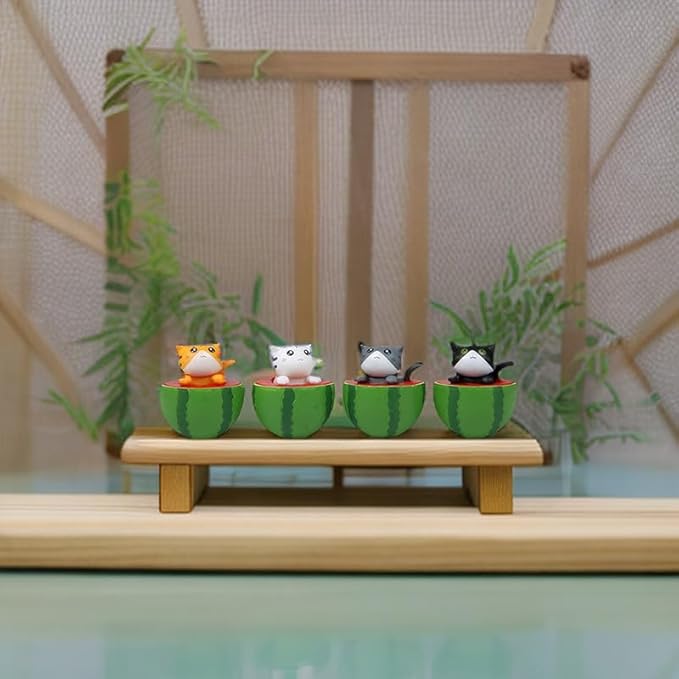 Cute and Compact Office Desk Decorations Cat in Eggshell Desk Ornament Shelf Decor Home Decor Bookshelf Decorative Objects Tabletop Decor - LeafyLoom