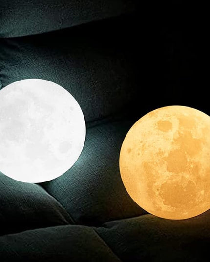 Engraved 3D Moon Lamp Valentine's Day Gift for Mom, to My Mom from Daughter Son, Personalized 5.9 Inch 3D Printing Moon Light Gifts for Mom Birthdays Mother's Day Gifts - LeafyLoom
