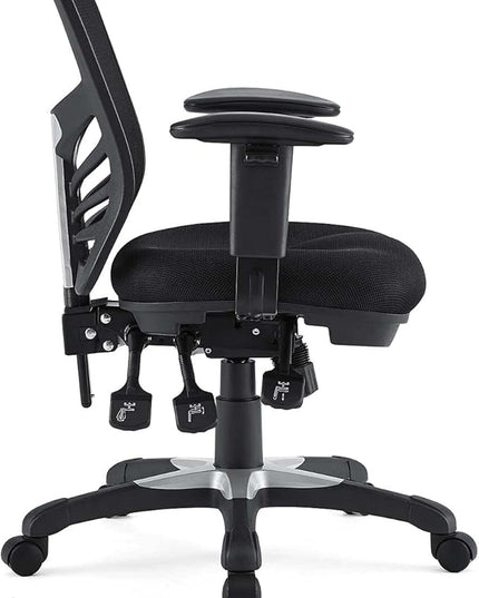 Modway EEI-757-BLK Articulate Ergonomic Mesh Office Chair in Black - LeafyLoom