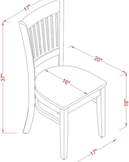 East West Furniture DLVA3-ESP-W Dublin 3 Piece Dinette Set for Small Spaces Contains a Round Table with Dropleaf and 2 Dining Room Chairs, 42x42 Inch - LeafyLoom