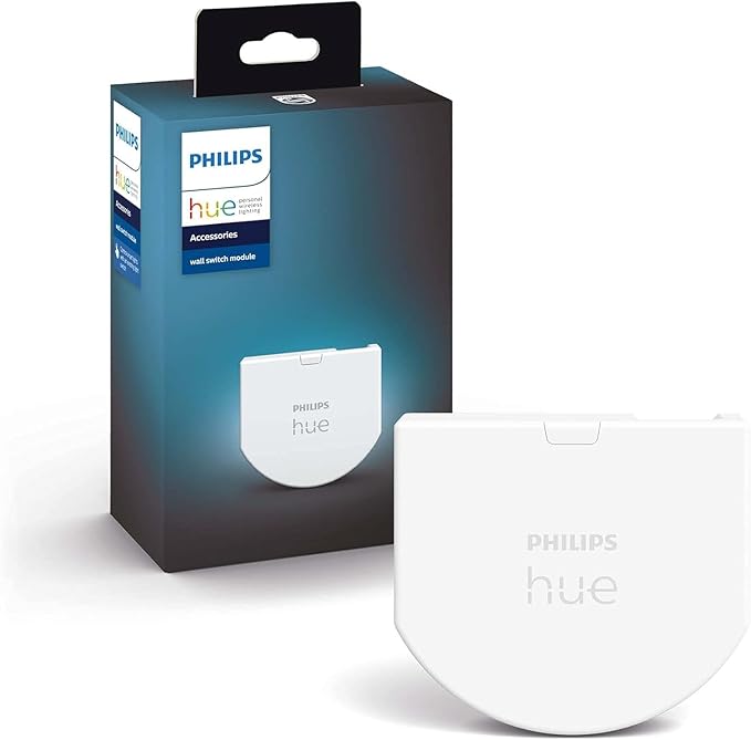 Philips Hue Wall Switch Module, White - 1 Pack - Indoor - Keeps Hue Smart Lights Reachable When Switch is Off - Requires Hue Lights and Hue Bridge PhilipsHue
