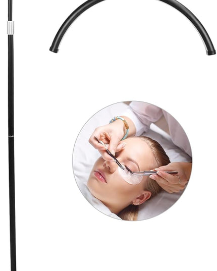 LED Half Moon Light Lash Lamp for Eyelash Extensions – Adjustable Brightness & Height & Warm to Cool temperature Lash Light with Phone Holder for Tattoo Artists, Nail Techs, Estheticians - LeafyLoom