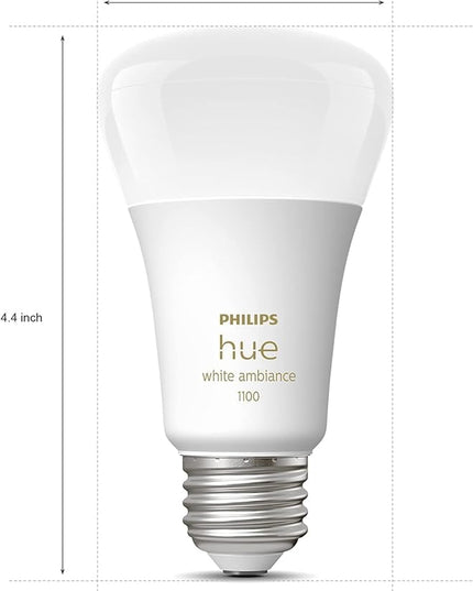 Philips Hue Smart 60W A19 LED Bulb - Soft Warm White Light - 2 Pack - 800LM - E26 - Indoor - Control with Hue App - Works with Alexa, Google Assistant and Apple Homekit PhilipsHue