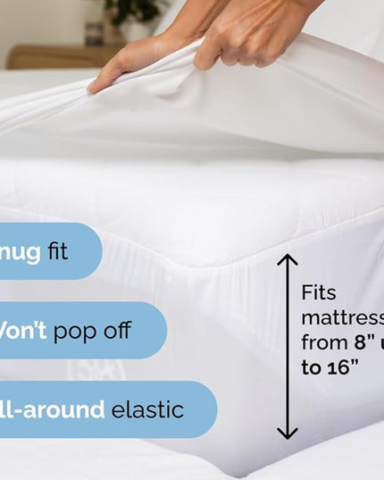 Queen Size 4 Piece Sheet Set - Comfy Breathable & Cooling Sheets - Hotel Luxury Bed Sheets for Women & Men - Deep Pockets, Easy-Fit, Extra Soft & Wrinkle Free Sheets - White Oeko-Tex Bed Sheet Set - LeafyLoom