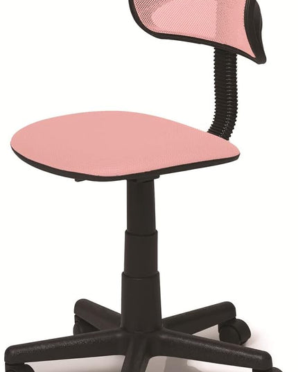 Swivel Mesh Desk Chair, Blush 21D x 21W x 34H in - LeafyLoom