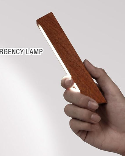 LANDGOO LED Desk Lamp for Home Office,Desk Light Touch Control Foldable Dimmable Lamp Wall Lamp Wooden Night Light (Sapele Wood) - LeafyLoom