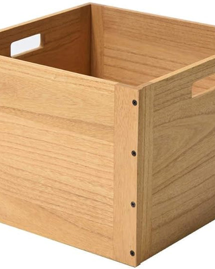 KIRIGEN Stackable Wood Storage Cube/Basket/Bins Organizer for Home Books Clothes Toy Modular Open Cubby Storage System - Office Bookcase Closet Shelves F26-NA - LeafyLoom