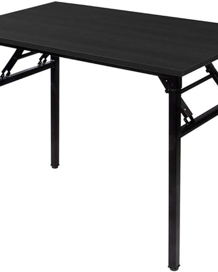 SogesGame 39.4 inches Computer Desk for Small Space Small Folding Table Small Writing Desk Compact Desk Foldable Desk No Install Needed,Black,LP-AC5BB-100 - LeafyLoom