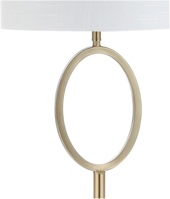 JONATHAN Y JYL1089A April 61" Metal LED Floor Lamp, Modern, Contemporary, Glam, Traditional, Office, Living Room, Family Room, Dining Room, Bedroom, Hallway, Foyer, Brass - LeafyLoom