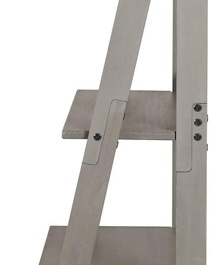Walker Edison X Back Modern Farmhouse Wood Bookcase Bookshelf Home Office Living Room Storage, 4 Shelves, Grey - LeafyLoom