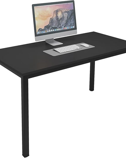 sogesfurniture 47.2 inches Office Desk Computer Desk Gaming Desk Computer Table Sturdy Writing Workstation for Home Office, Black - LeafyLoom