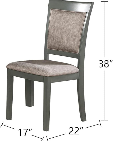 NicBex Small Kitchen Table Set for 4 Dining Room Set 5Pc Dining Room Set Dining Table with Wooden Top Cushion Seats Chairs Kitchen Breakfast Dining Room Furniture, Oak - LeafyLoom