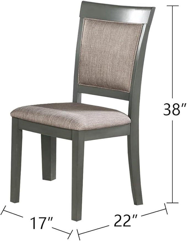 NicBex Small Kitchen Table Set for 4 Dining Room Set 5Pc Dining Room Set Dining Table with Wooden Top Cushion Seats Chairs Kitchen Breakfast Dining Room Furniture, Oak - LeafyLoom