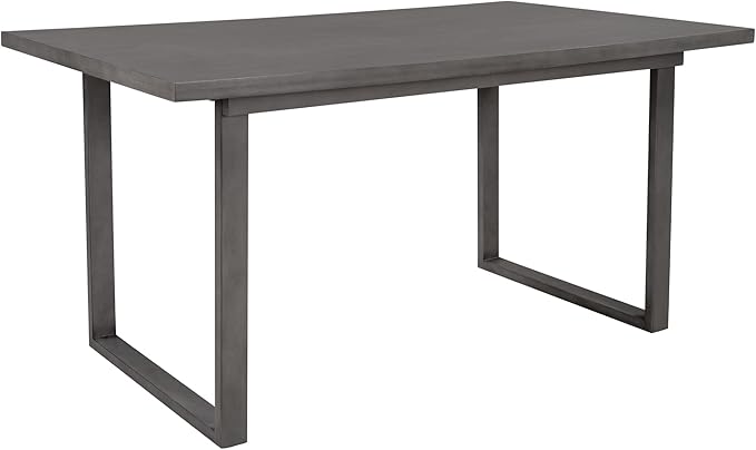 Kitchen 6-Pieces Family Furniture, Solid Wood Dining Room Set with Rectangular Table & 4 Chairs with Bench, Gray - LeafyLoom