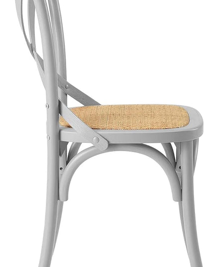 Modway Gear Side Set of 2, Two Dining Chairs, Light Gray - LeafyLoom