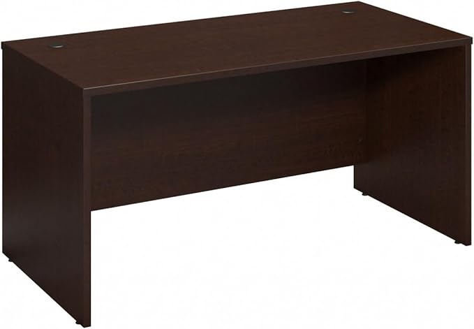 Bush Business Furniture Series C 60W Office Desk in Mocha Cherry, Large Computer Table for Home and Professional Workplace - LeafyLoom