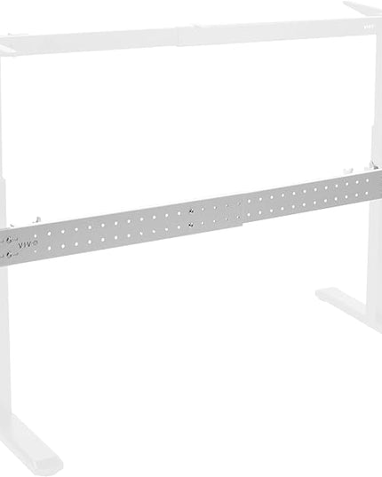 VIVO Universal Steel Clamp-on Desk Stabilizer Bar, 36 to 61.6 inch Bracket Support System for Sit to Stand Desk Frames, White, DESK-STB01W - LeafyLoom