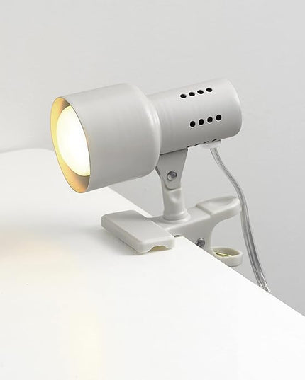 Globe Electric 30293 5.5" Clip-Arm Desk Lamp, Matte Light Gray, In-Line On/Off Switch, Bulb Included, Home Décor, Desk Lamps for Home Office, Home Office Accessories, Room Décor, Accent Lighting Lamps - LeafyLoom