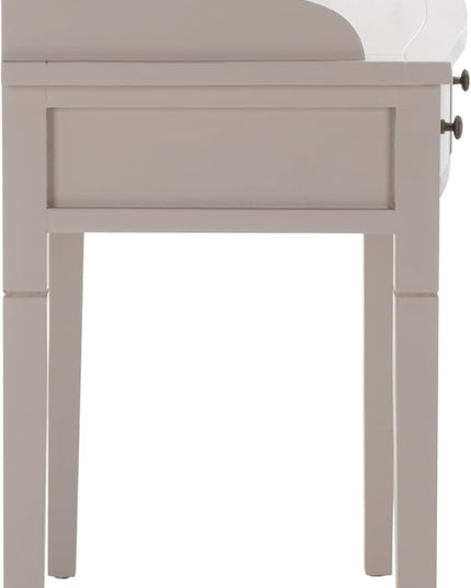 Safavieh American Homes Collection Landon Quartz Grey Writing Desk - LeafyLoom