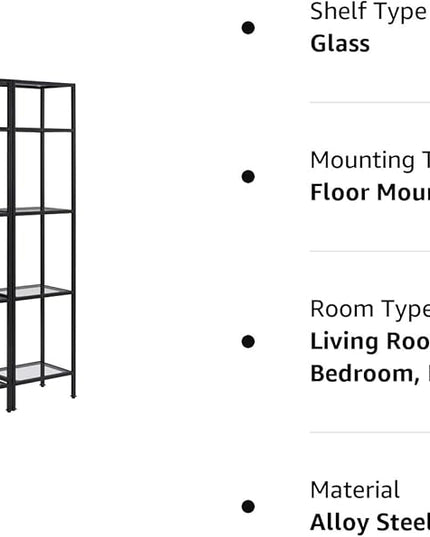 Crosley Furniture Aimee 2-Piece Narrow Etagere Set, Oil-Rubbed Bronze - LeafyLoom